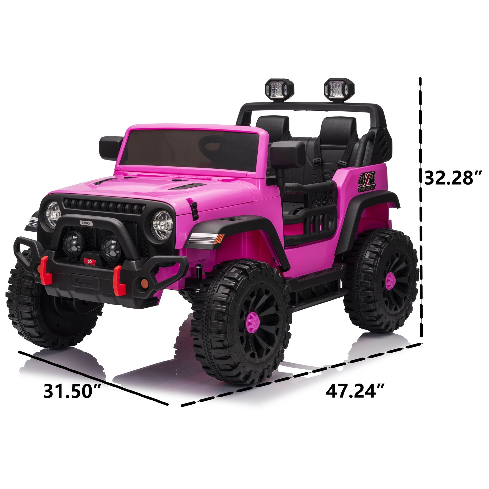 Hikiddo Camión De Juguetes Para Niños De 12 Voltios, Auto Eléctrico De 2 Asiento