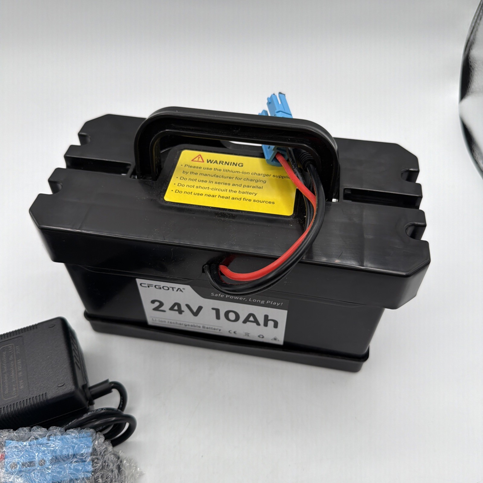 24V 10Ah Lithium Battery for Ride-On Cars & Toys, Compatible with Dynacraft Real