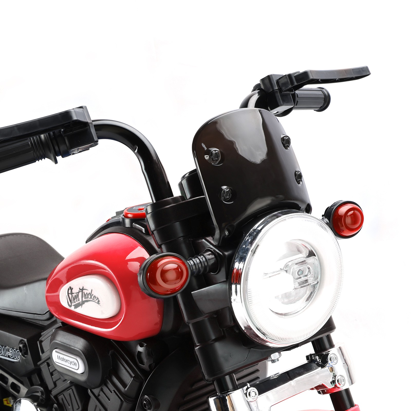 3 Wheel Kids Ride On Motorcycle 6V Powered Electric Dual Drive Toy Car Red US