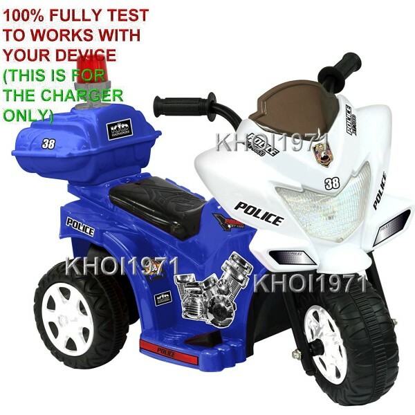WALL charger AC adapter 0286 National Products Kid Motorz Lil Patrol motorcycle
