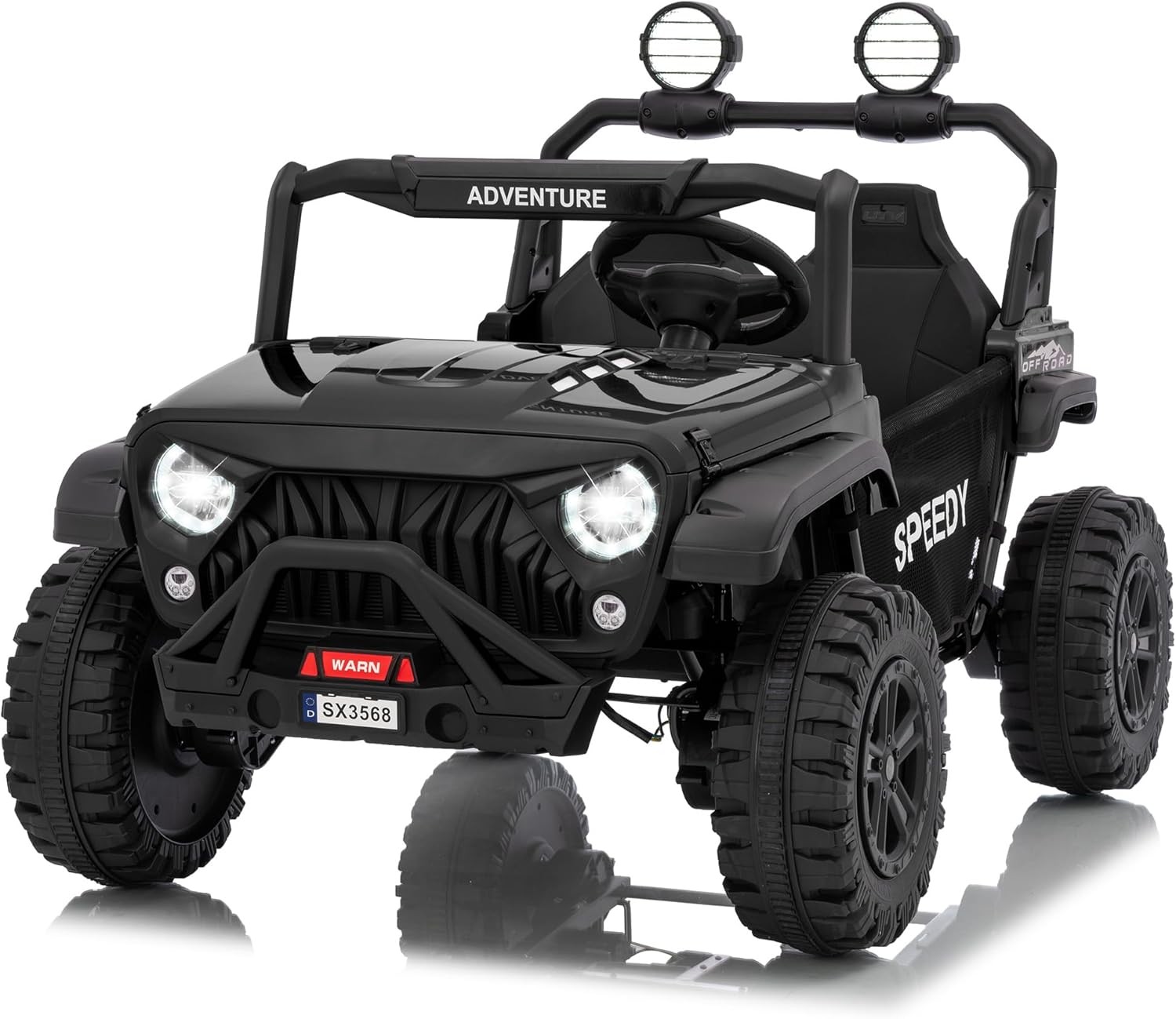 Ride on Toys for Kids,Ride on Truck w/ RC,2 Seater Electric Car for Toddlers 4-8