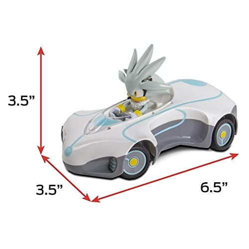 Sonic Team Sonic Racing RC: Silver – NKOK (682), 1:28 Scale 2.4GHz Remote
