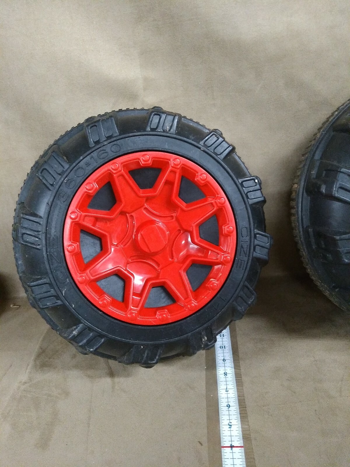 Powet Wheels Rear Tires Wheel Plastic Solid Toy Car