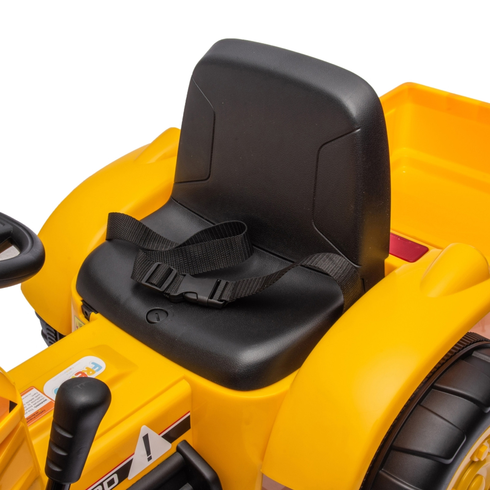 12V Freddo Kids Excavator Ride On Tractor Construction Car W/ Front Shovel Yello