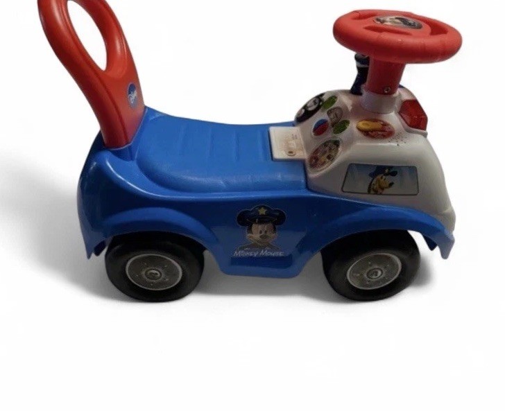 Disney ~ Kiddieland ~ Mickey Mouse ~ Police Car Toy ~ Ride On ~ Baby Walker