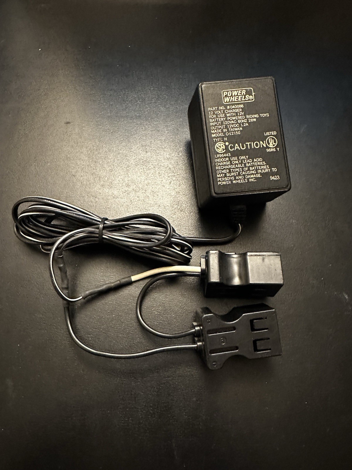 Power Wheels Model C-12150 12 Volt Power Supply Adapter Charger #040088