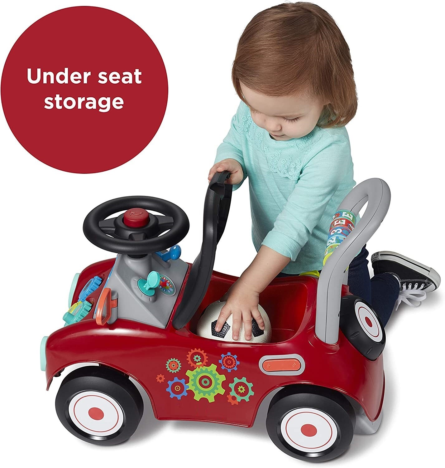 Carro Carrito De Empujar Para Niños Niño Niña Con Bocina Musica Almacenamiento