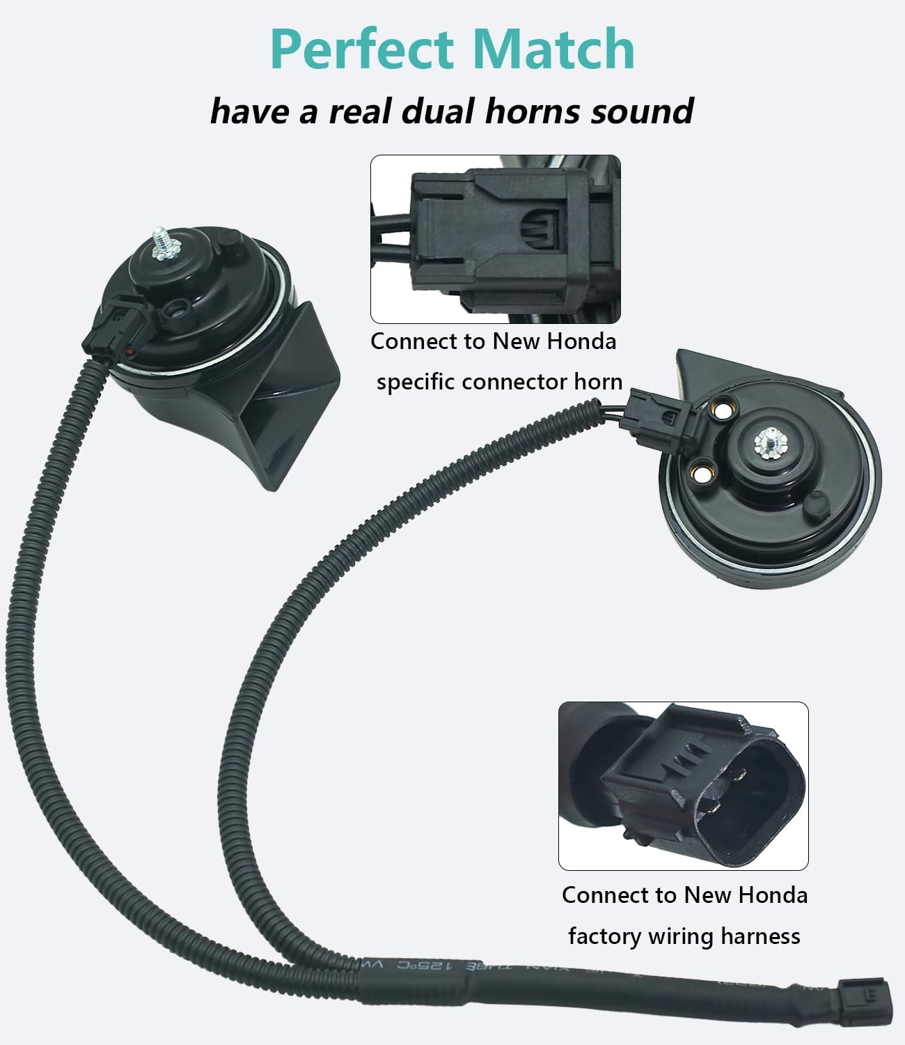 Car Horn Connector Converter for Honda CR-V, Civic, HR-V | Dual Tone Upgrade Kit
