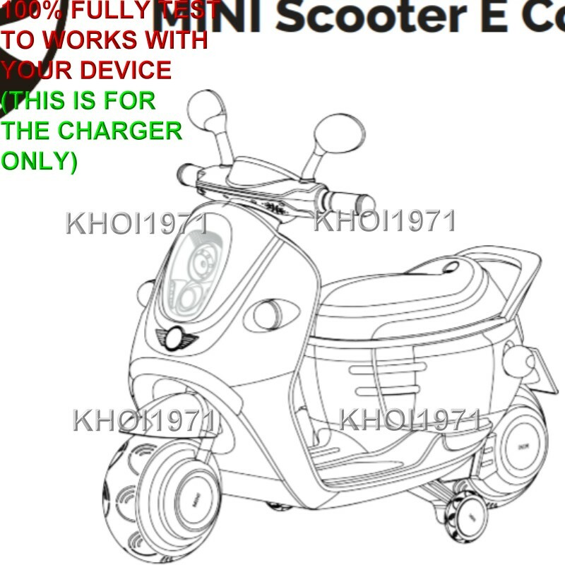 WALL charger AC adapter for ROLLPLAY W338AC-F MINI Scooter E Concept ride on 6V