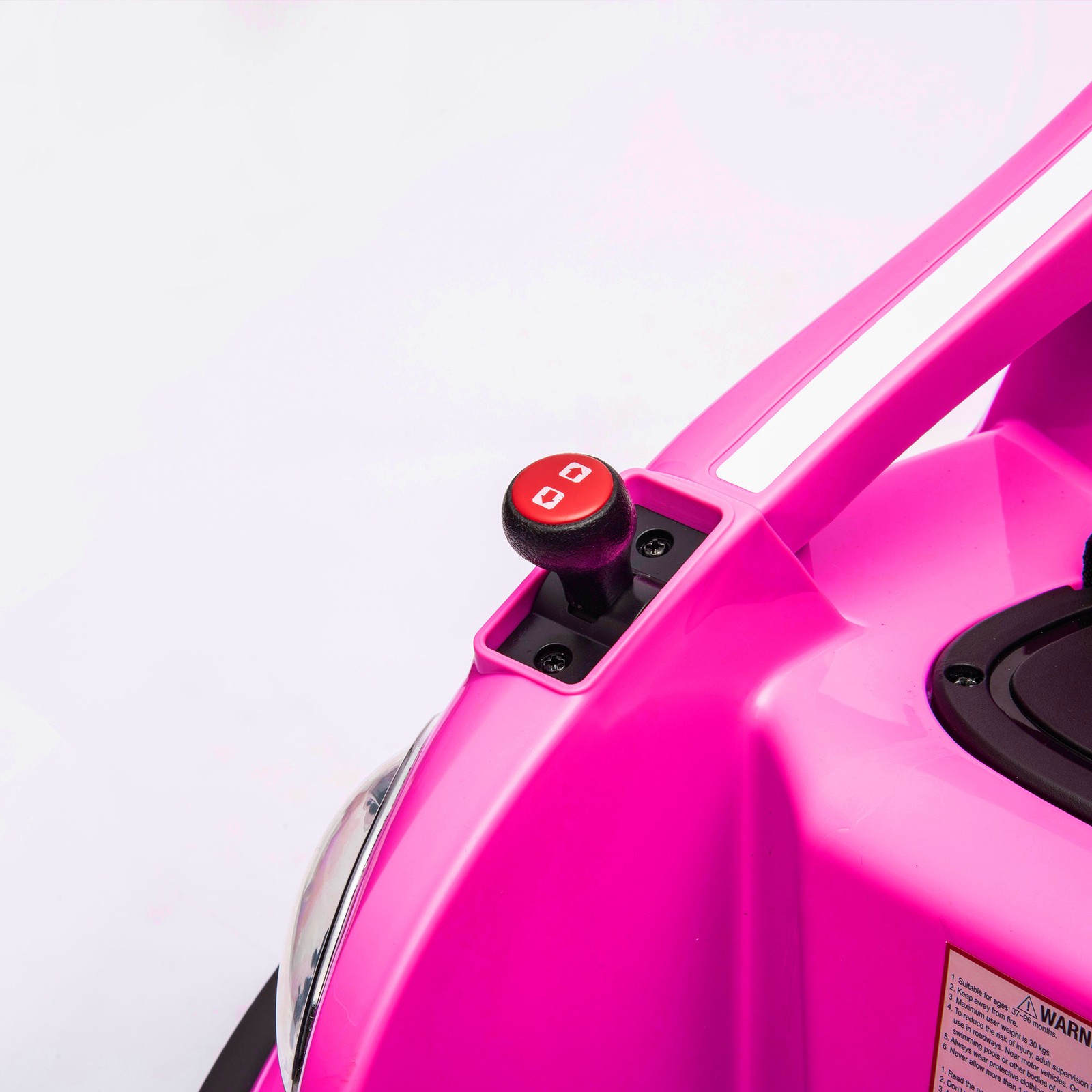 12V Ride on Bumper Car for Kids Electric Car for Kids 1.5-5 Years Old LED Pink