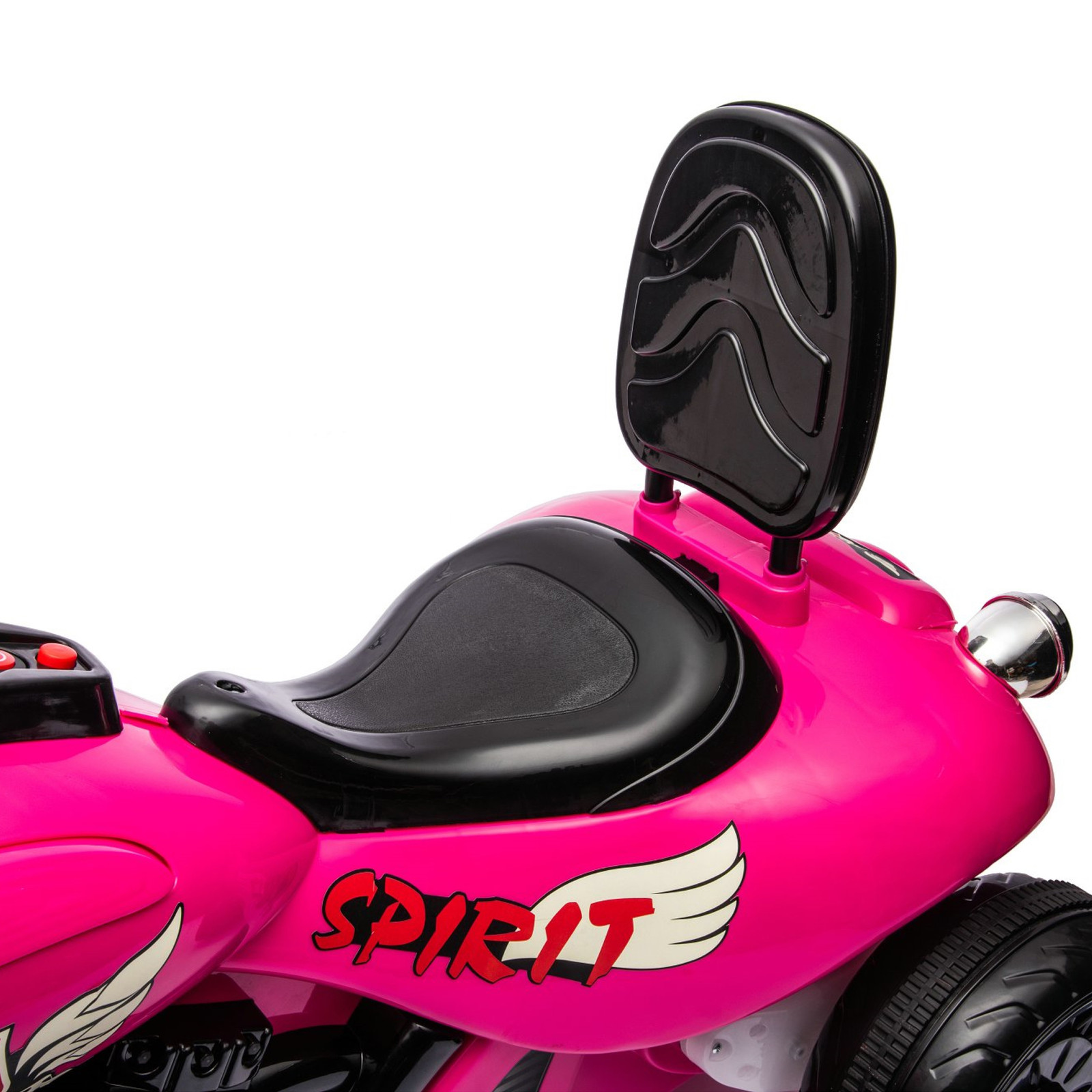 12V Freddo Kids Cruiser Chopper Motorcycle Ride On Toy Car W/ LED Lights Pink