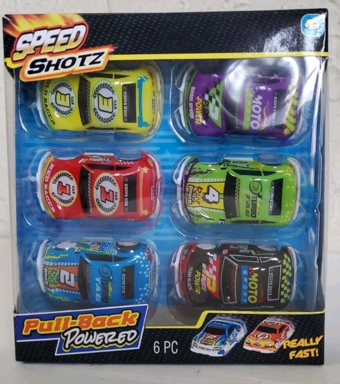 6 box lot SPEED SHOTZ Cars Pull Back Race Car Set 36 Cars