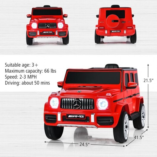 12V Mercedes-Benz G63 Licensed Kids Ride-On Car w/ Remote Control