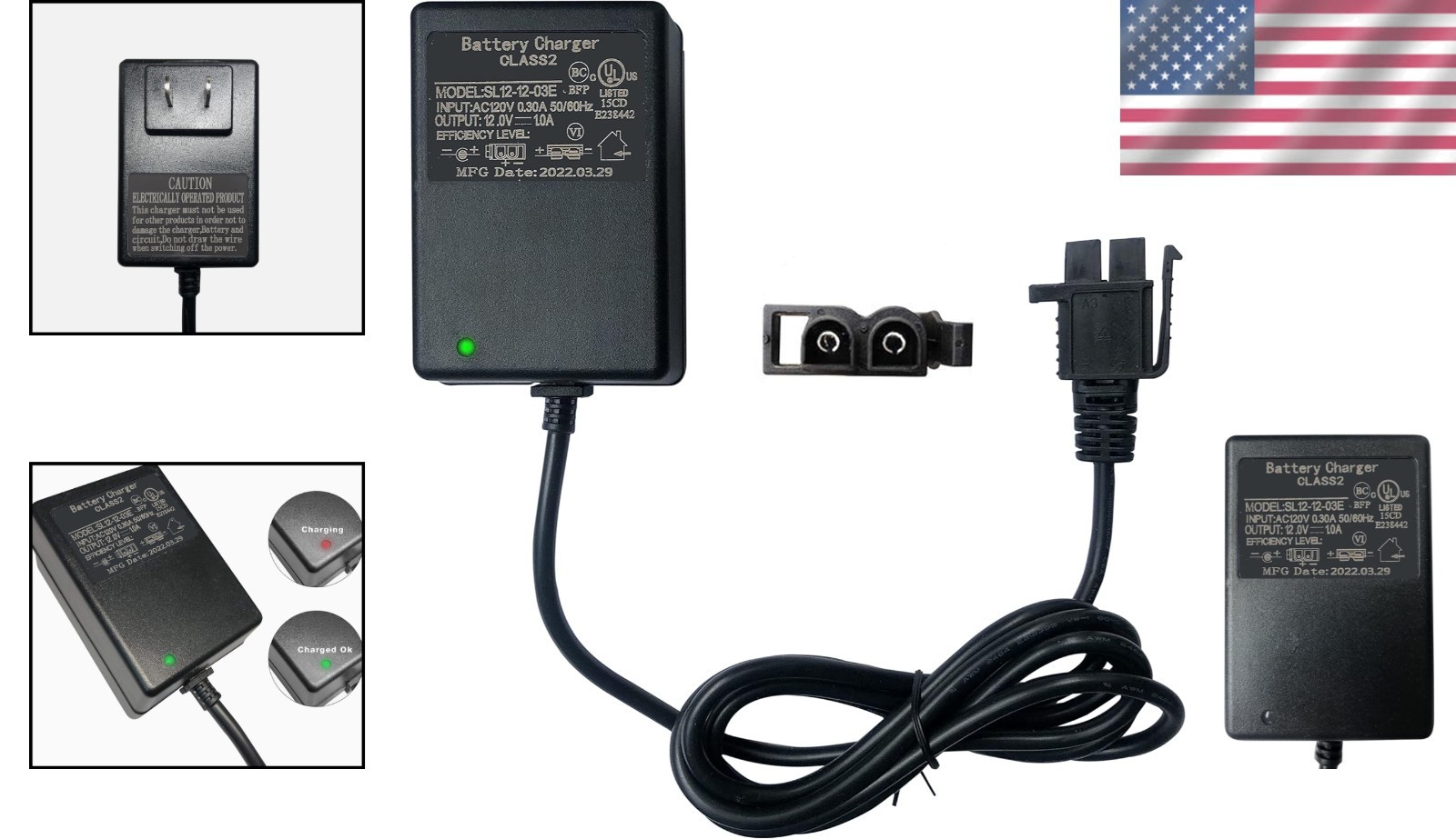 12 Volt Charger for Kids Ride on Car Toys12V Battery Charger for Yamaha Raptor 7