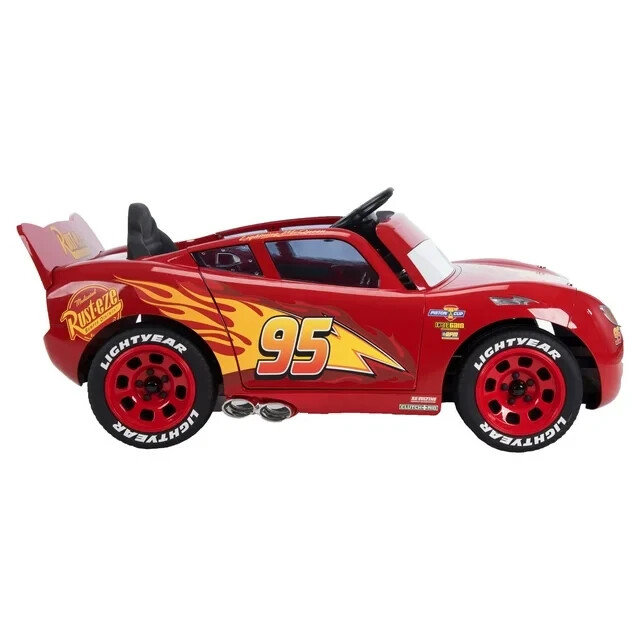 Disney Cars Lightning McQueen Battery-Powered Vehicle w/ Sound Effects, Ages 3+