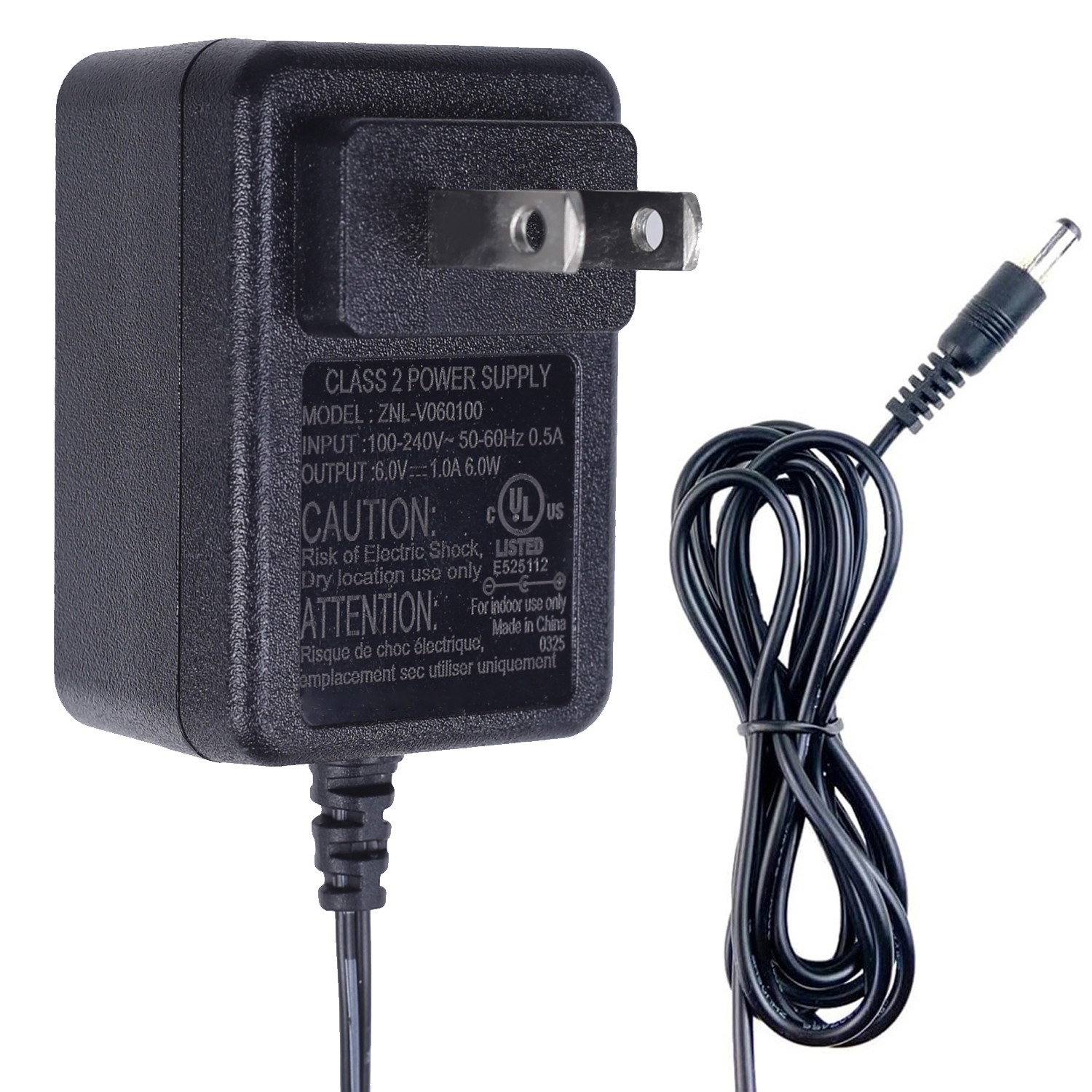 6V Charger for Kids Ride On Toys and Cars, 6 Volt Bumper Car Power Adapter