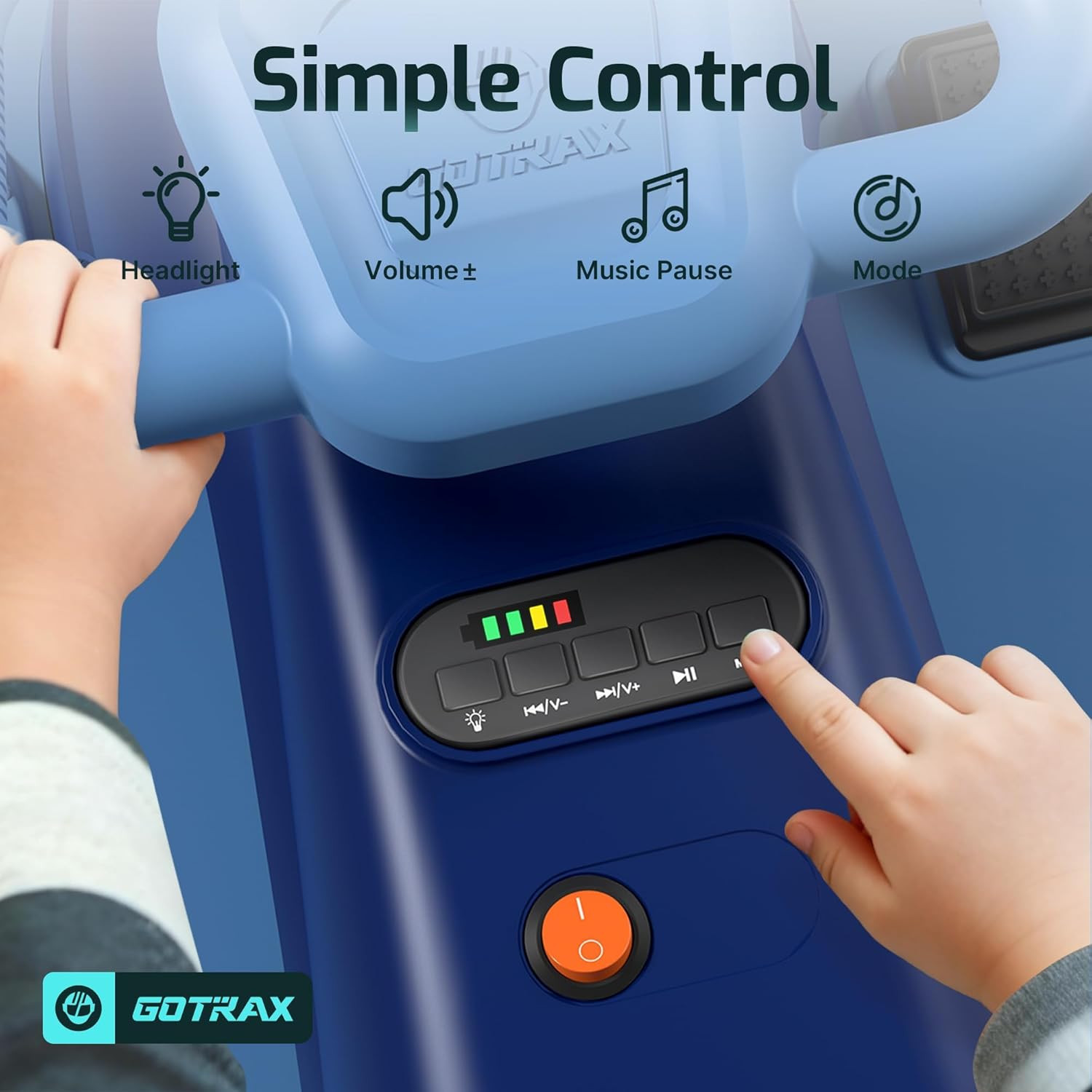 Gotrax WG1 Electric Wiggle Car for Kids, 12V Big Battery up to 120Min Playtime,