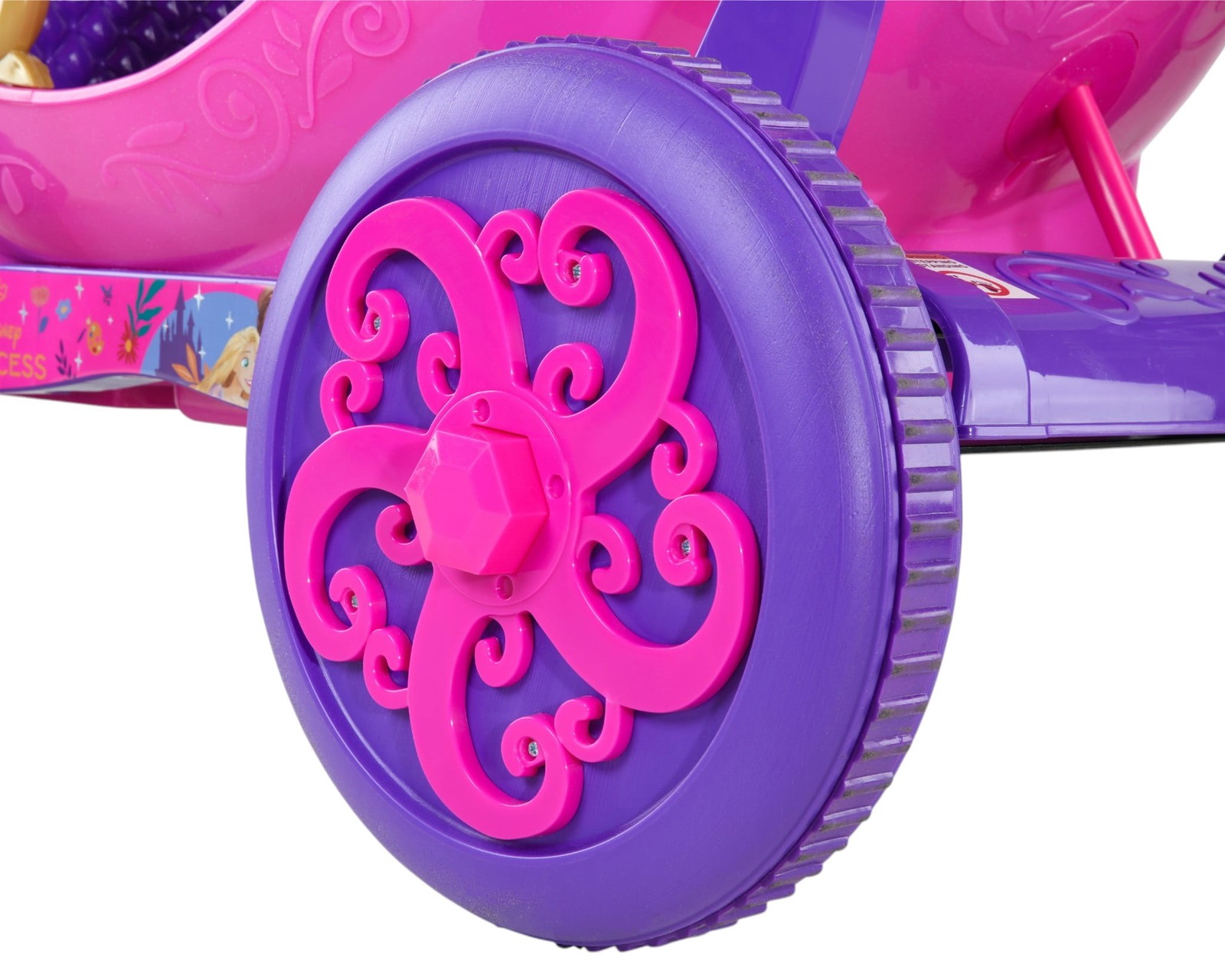 Disney Princess 24V Carriage Ride-On for Kids by Dynacraft, Pink & Purple