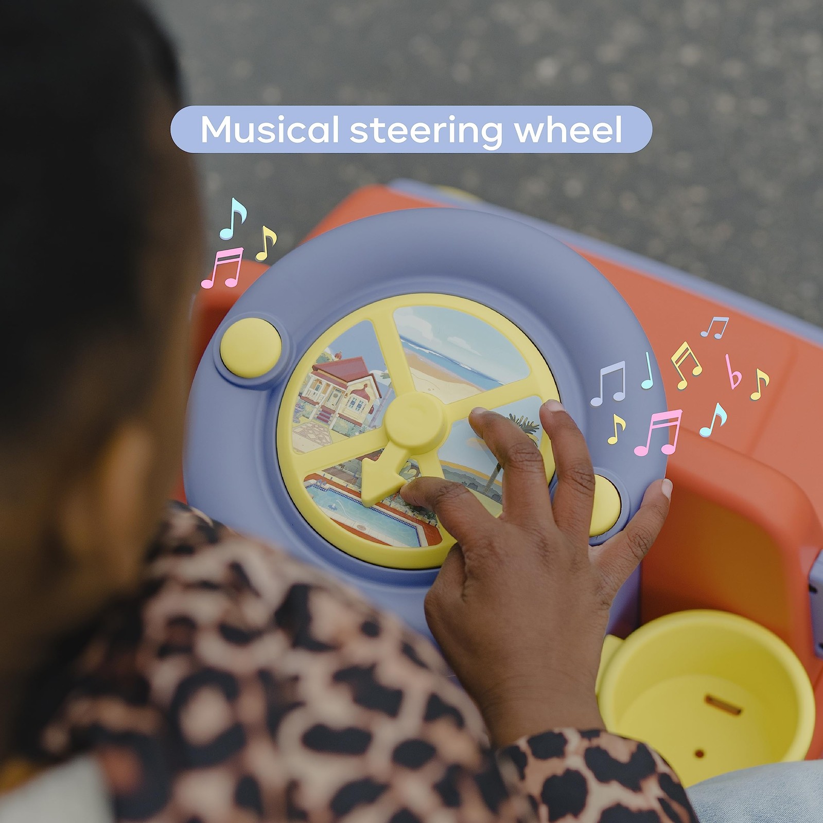 Bluey – Ride On Toy for Kids, LED Headlights, Music and Horn