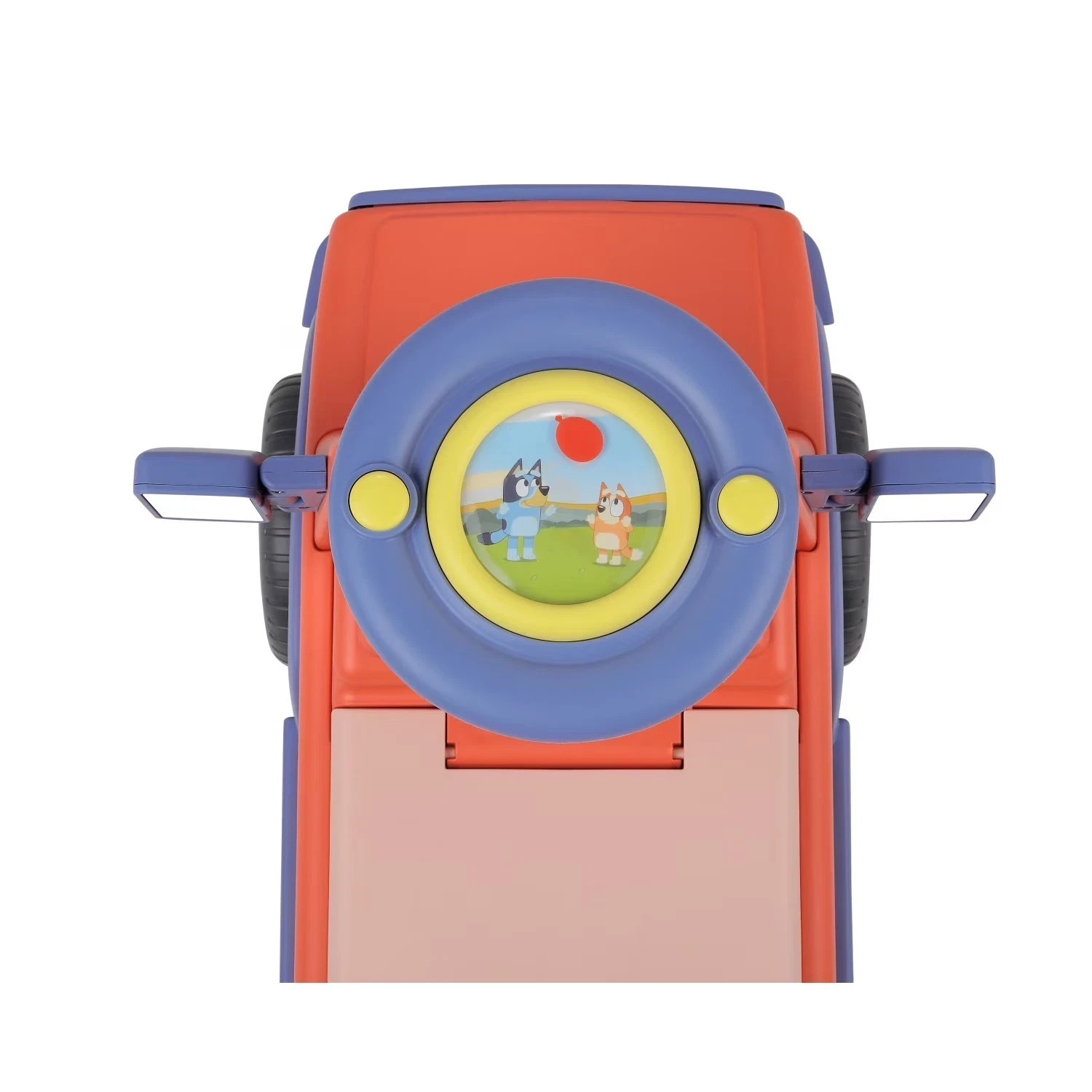 Bluey Licensed Interactive Ride-On Push Car for Boys and Girls, Foot-to-Floor, A