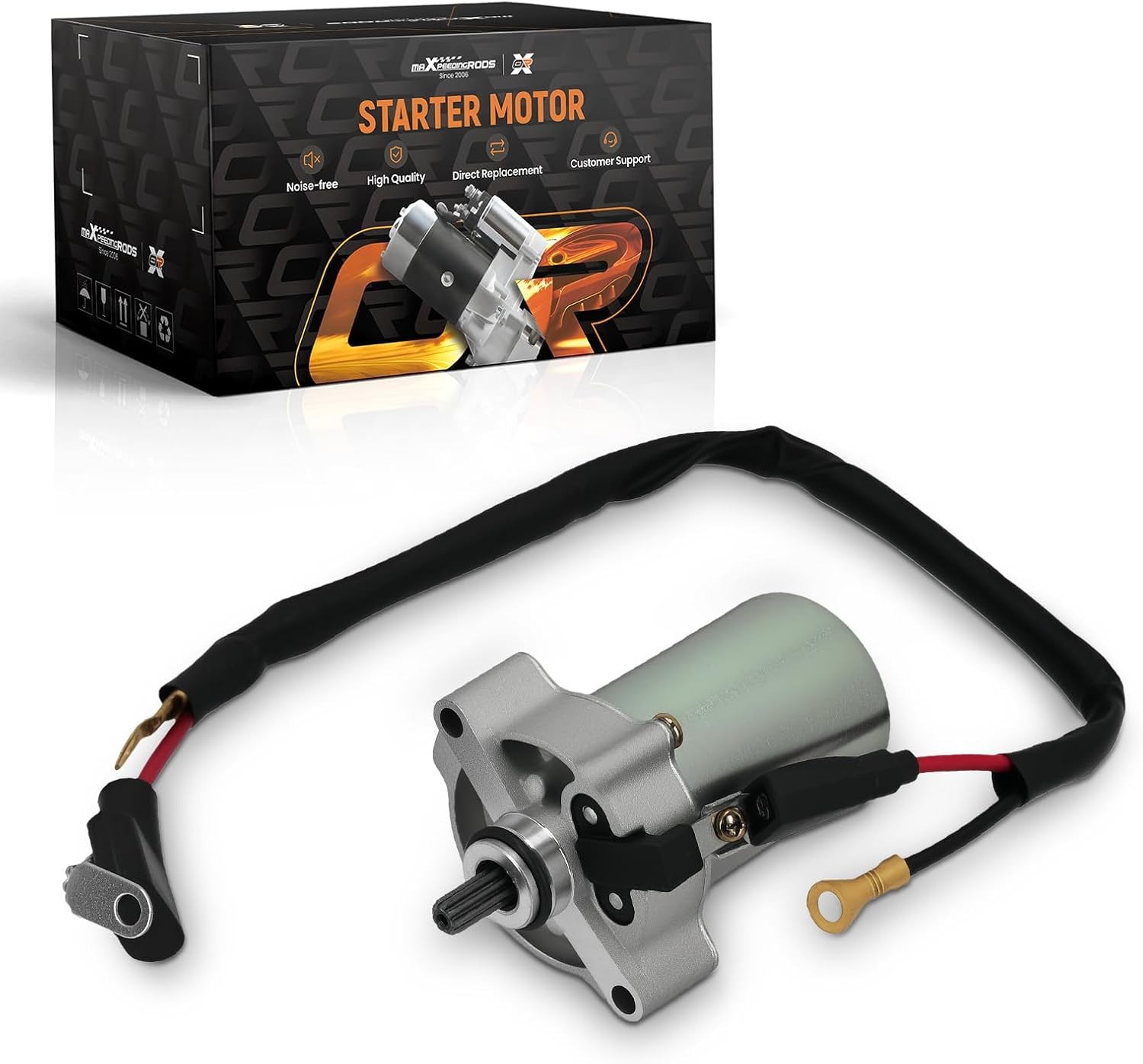 Starter Motor for Yamaha Raptor 90 2006-2023, 12V 9Teeth, Grizzly 90 2019-2023
