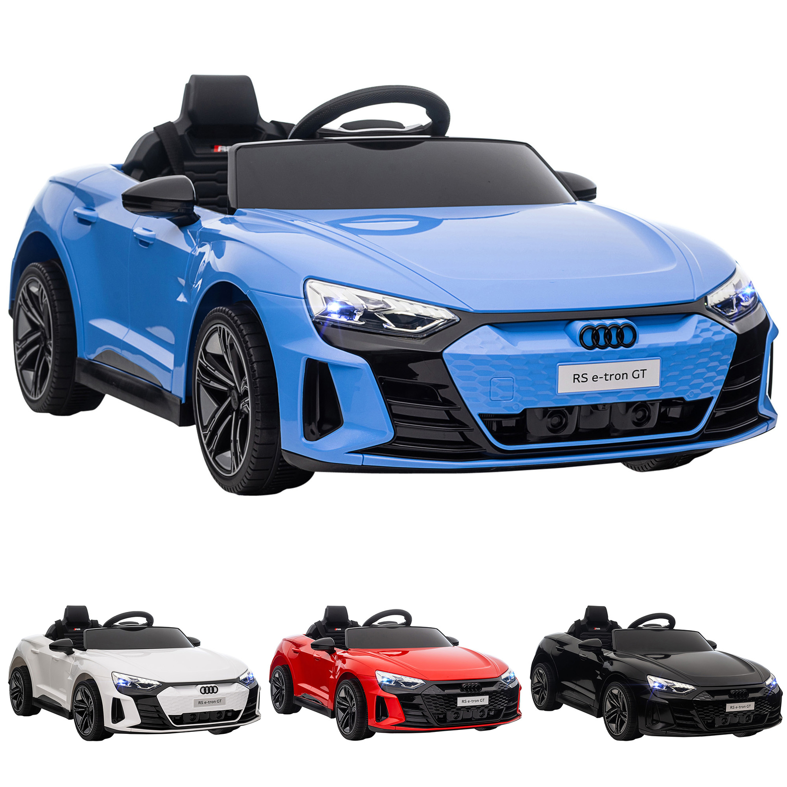 Licensed Audi 12V Electric Ride on Car w/ Remote Control, Horn Honking