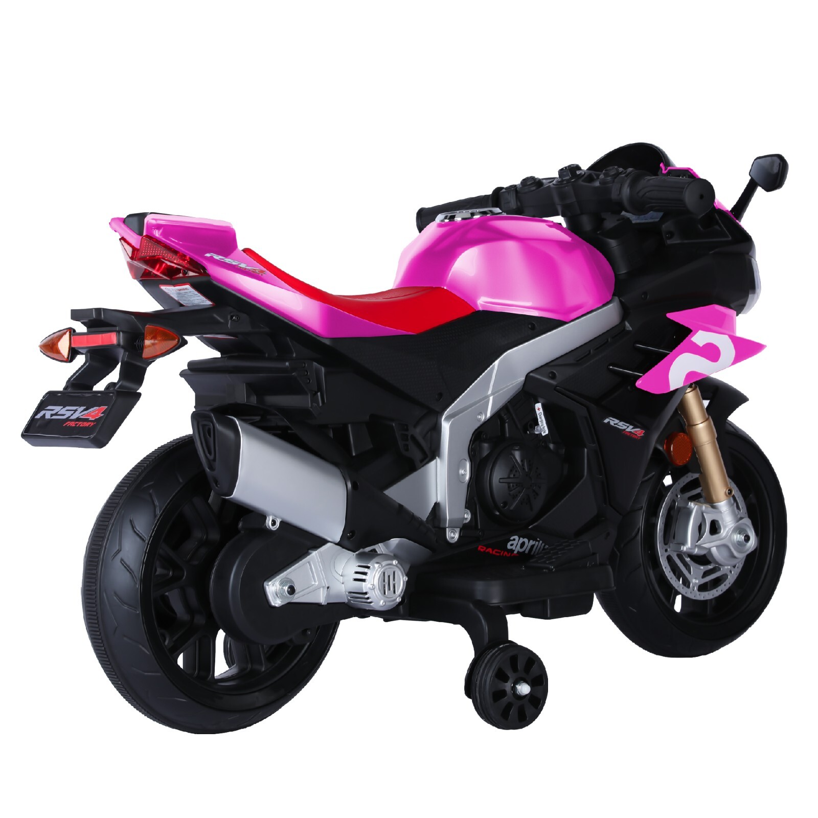 12V Kids Electric Motorcycle Ride on Toy w/LED Lights Bluetooth Music