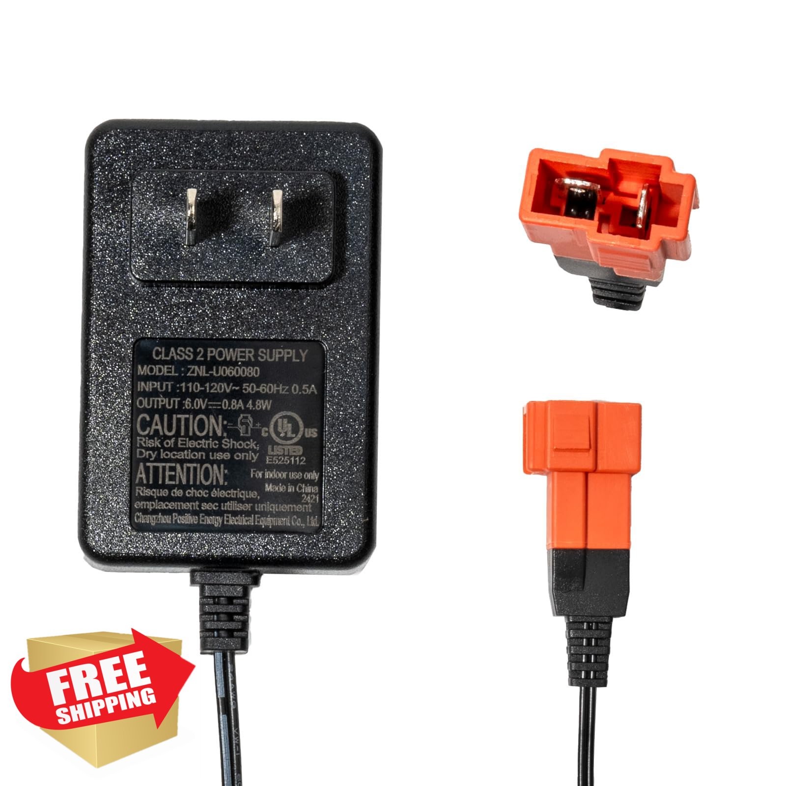 ToiCottage 2pin 6v Ride on Car Charger