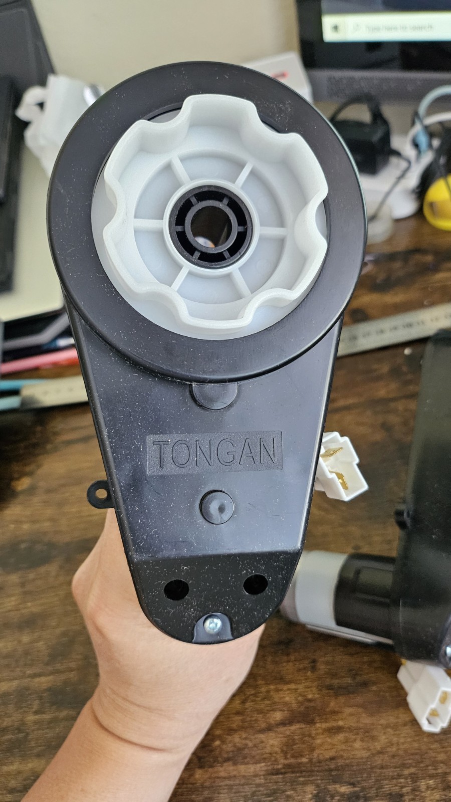 Pair of DC Motor 24V-200W 5,000rpm with gear box Replacement parts for ride