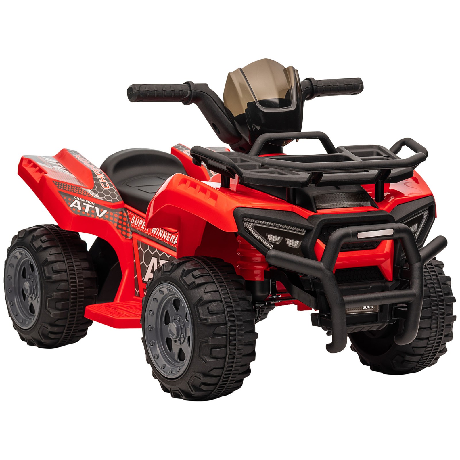 Kids Ride-on Electric Four Wheeler ATV, Quad with Music, Red