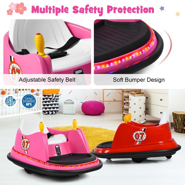 12V Battery Kids Ride On Electric Bumper Car Gift Toddlers With 2 Driving Modes