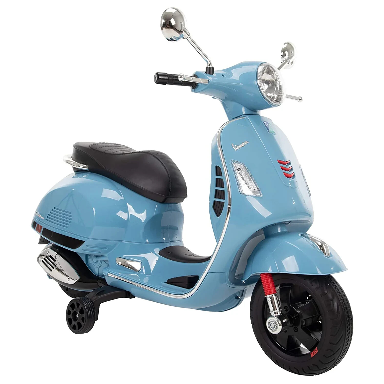 NEW Huffy Kids Vespa Ride On Battery 6v Scooter Blue 2 mph w/ lights & sound