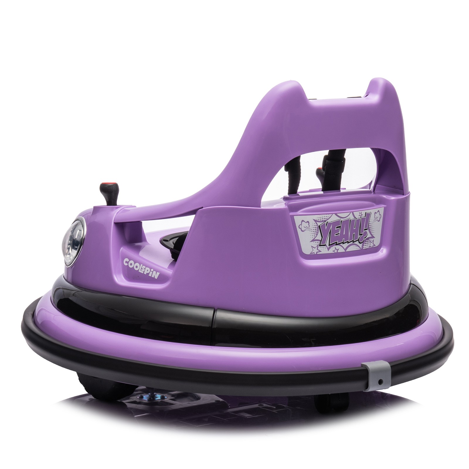 12V Ride on Bumper Car Kids Electric for Kids 1.5-5 Years Old 360 Degree Spin