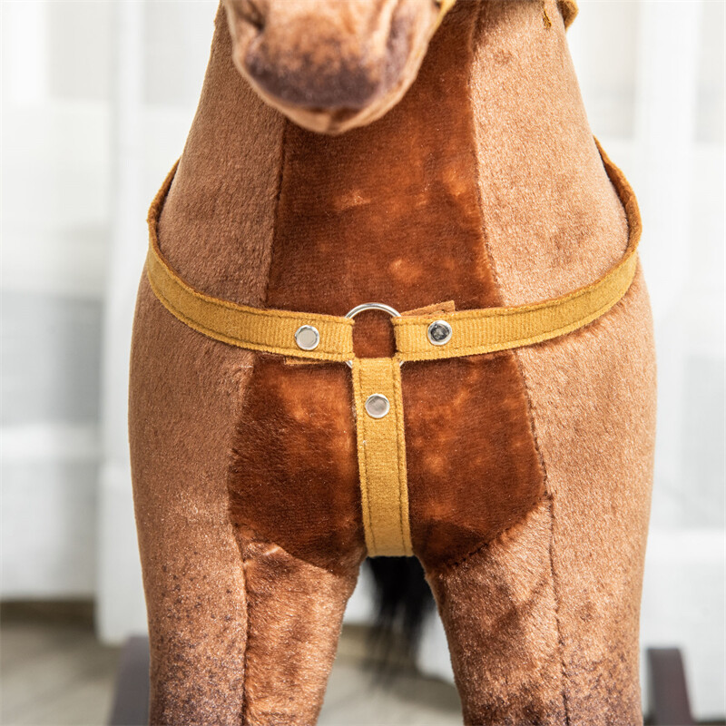 Kids Metal Plush Ride-On Rocking Horse Chair Toy w/ Sounds – Dark Brown/White