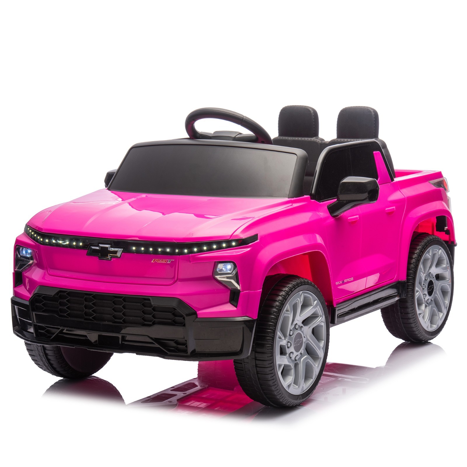 24V Licensed Silverado Pickup Truck 2 Seater Ride On Car Toy with Remote Control