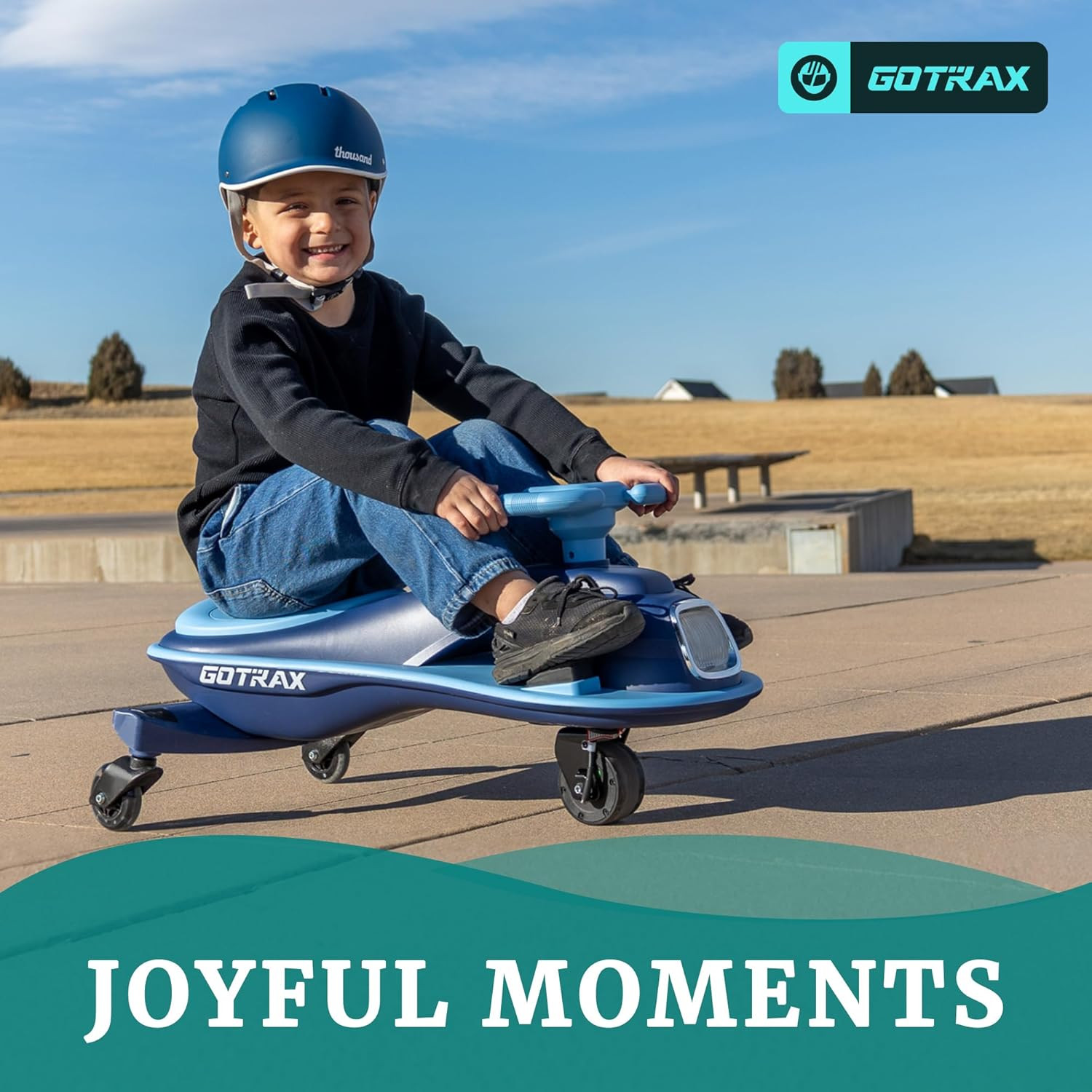 Gotrax WG1 Electric Wiggle Car for Kids, 12V Big Battery up to 120Min Playtime,