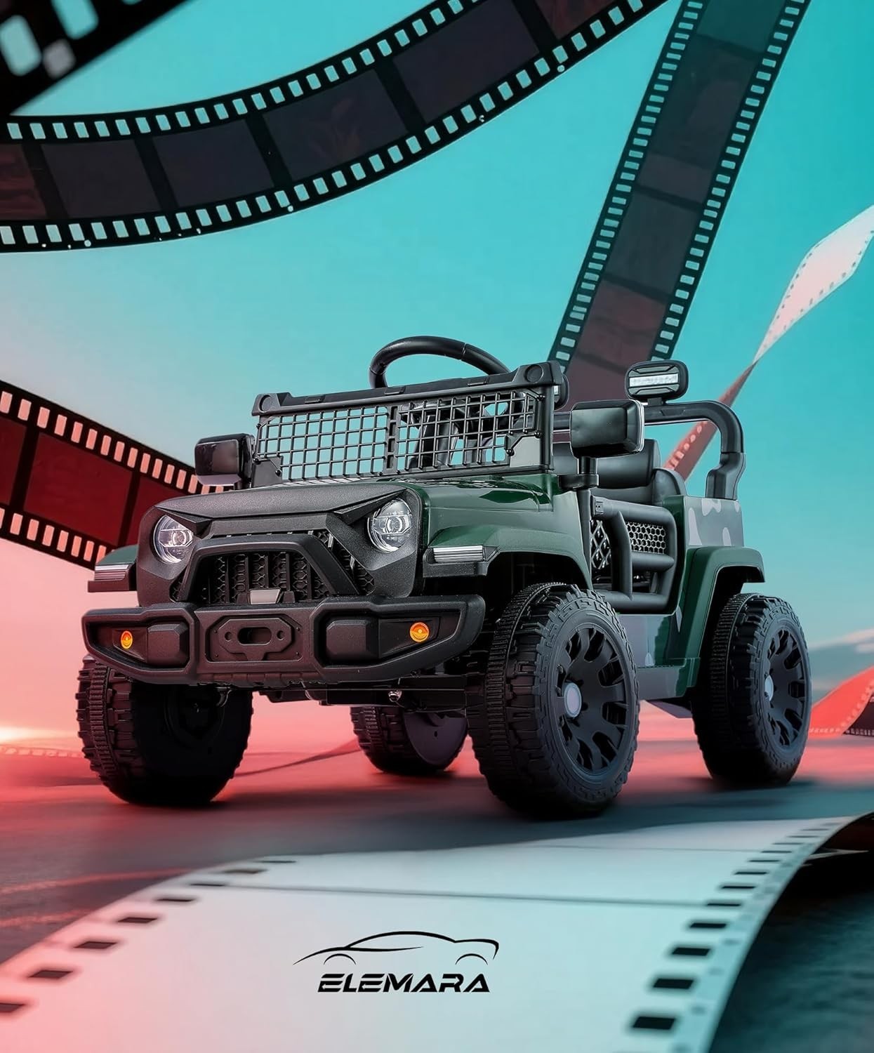 3 Speed Electric Ride On Car for Toddlers – Safe & Fun Off-Road Experience