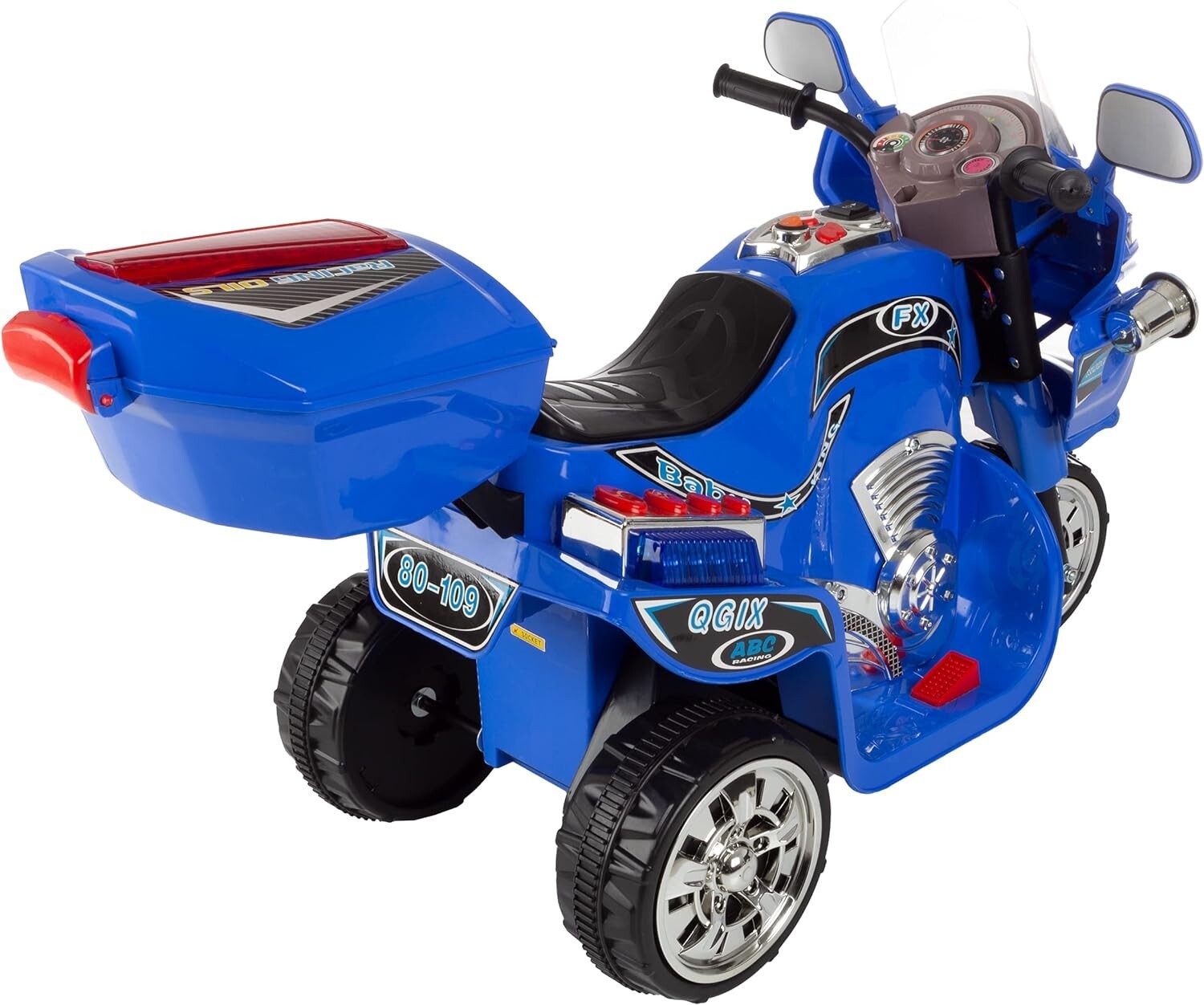 Ride on Toy, 3 Wheel Motorcycle Trike for Kids by Rockin’ Rollers ? Battery P…