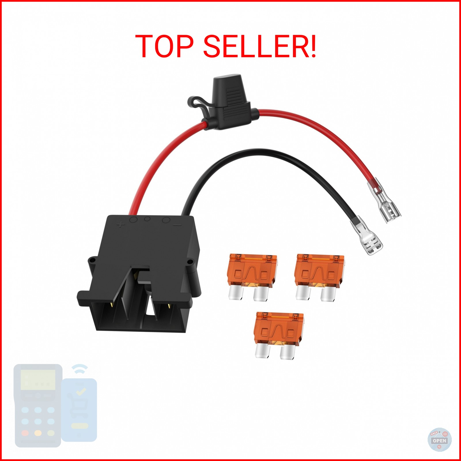 RVBOATPAT Replacement Wire Harness Connector 12 Volt Power Wheels Battery with 1