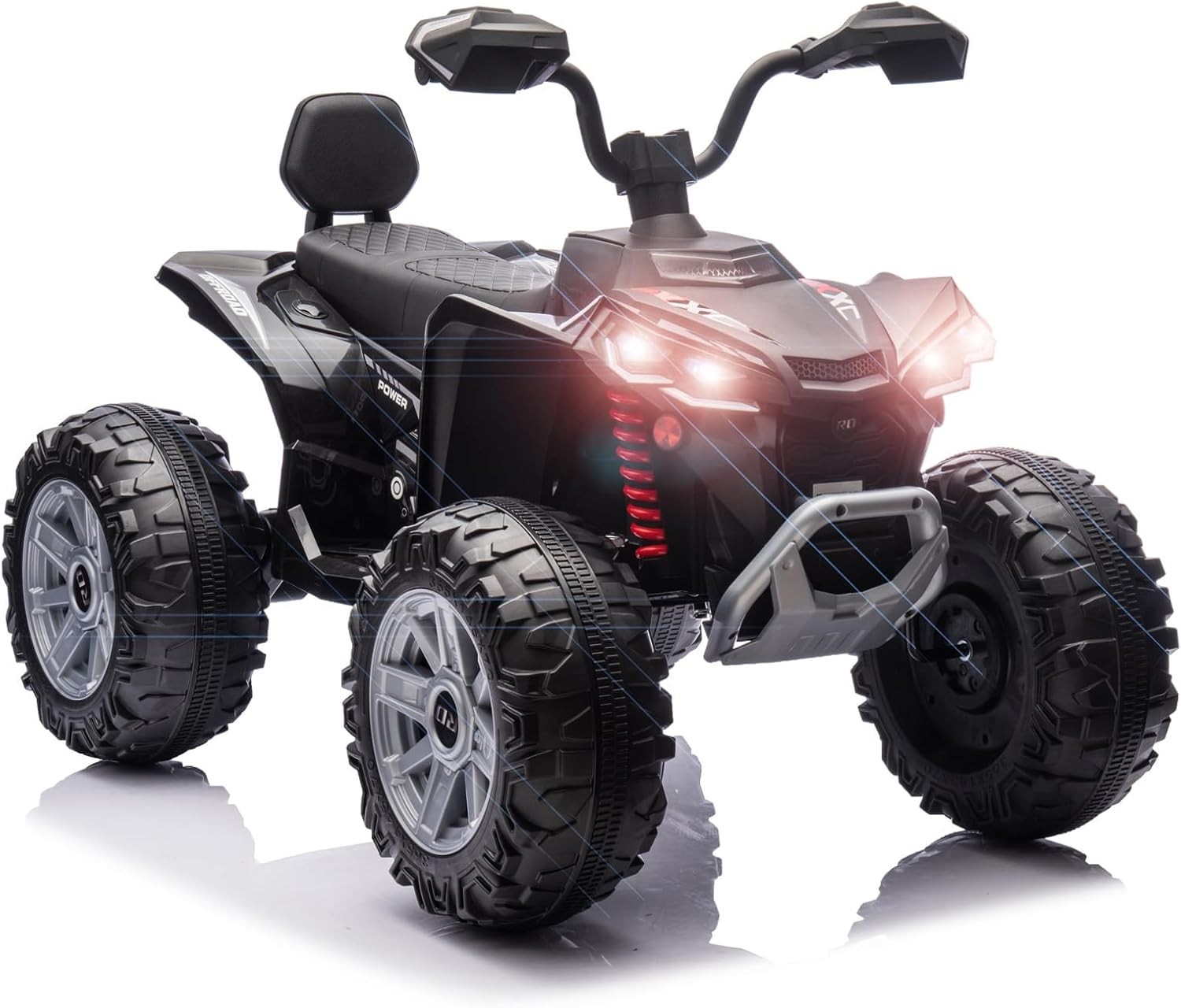 24V Kids ATV Ride On 2-Seater, 4-Wheeler Quad w/ 800W Motors, Bluetooth & USB