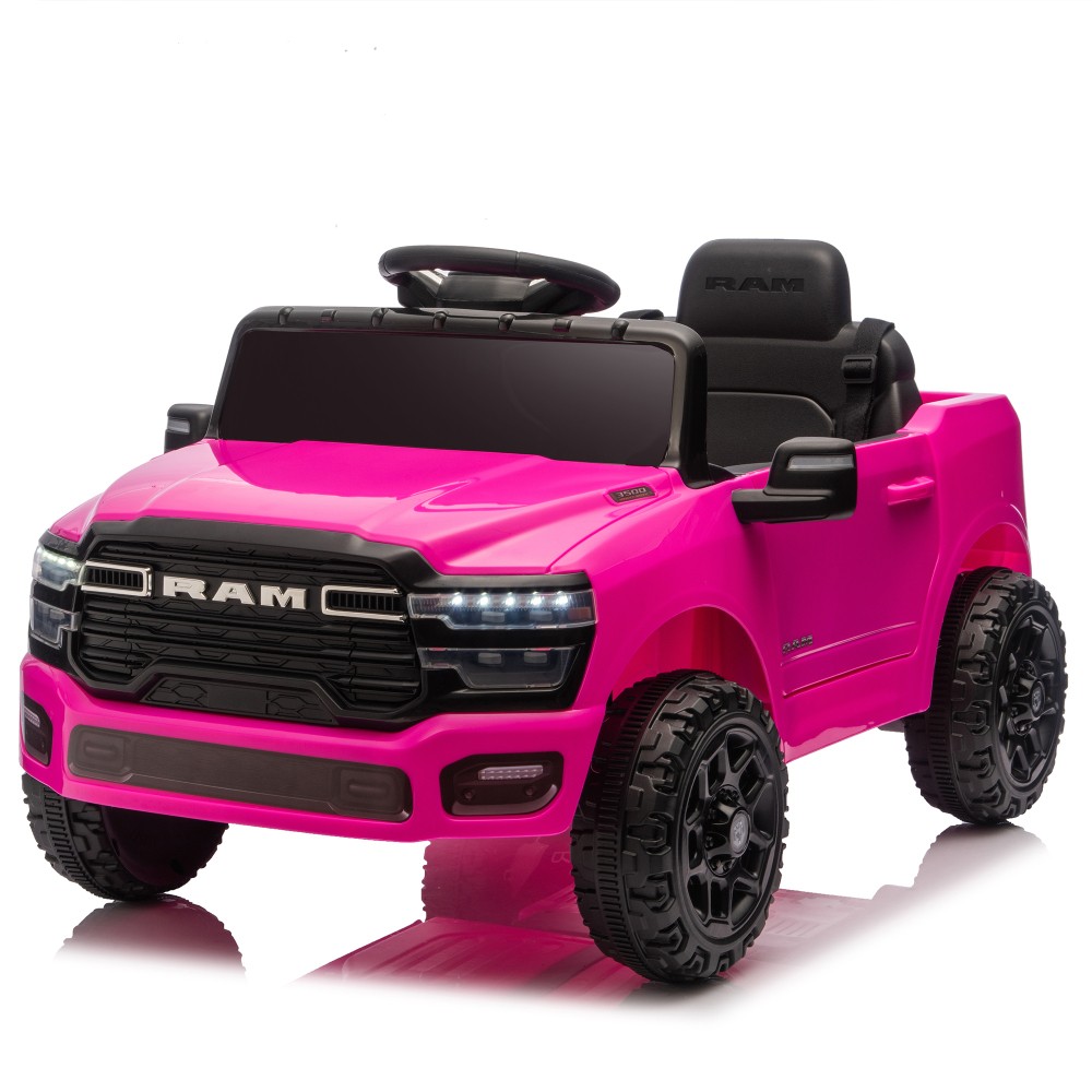12V Kids Ride On Truck w/Remote Control,2WD & Rear Shock Suspension for Age 3-6