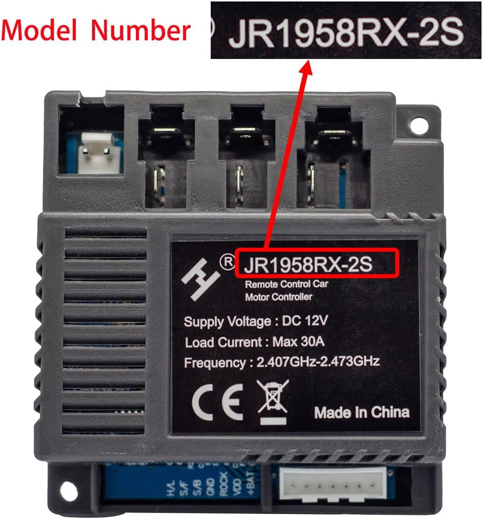 JR1958RX-2S Kids Car Parts Receiver 2.4Ghz Remote for Ride on Car Power Wheel Re