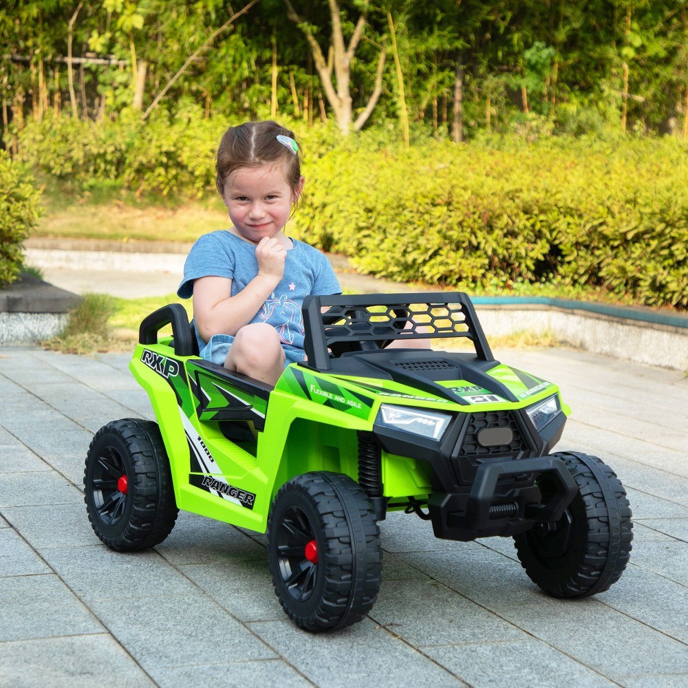 12V kids Ride On Mini UTV Electric Car Front LED Lights & Horn For Children