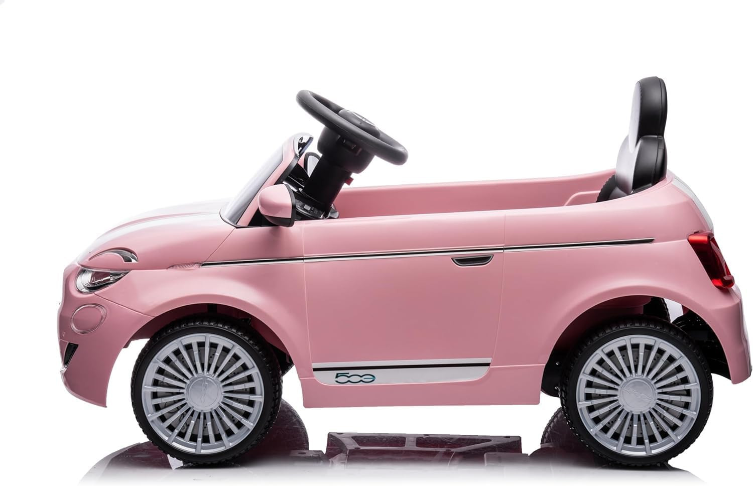Fiat 500 12V Battery Duodrive Kidpro Ride-On Car with Dual-Drive Mode, Manual an