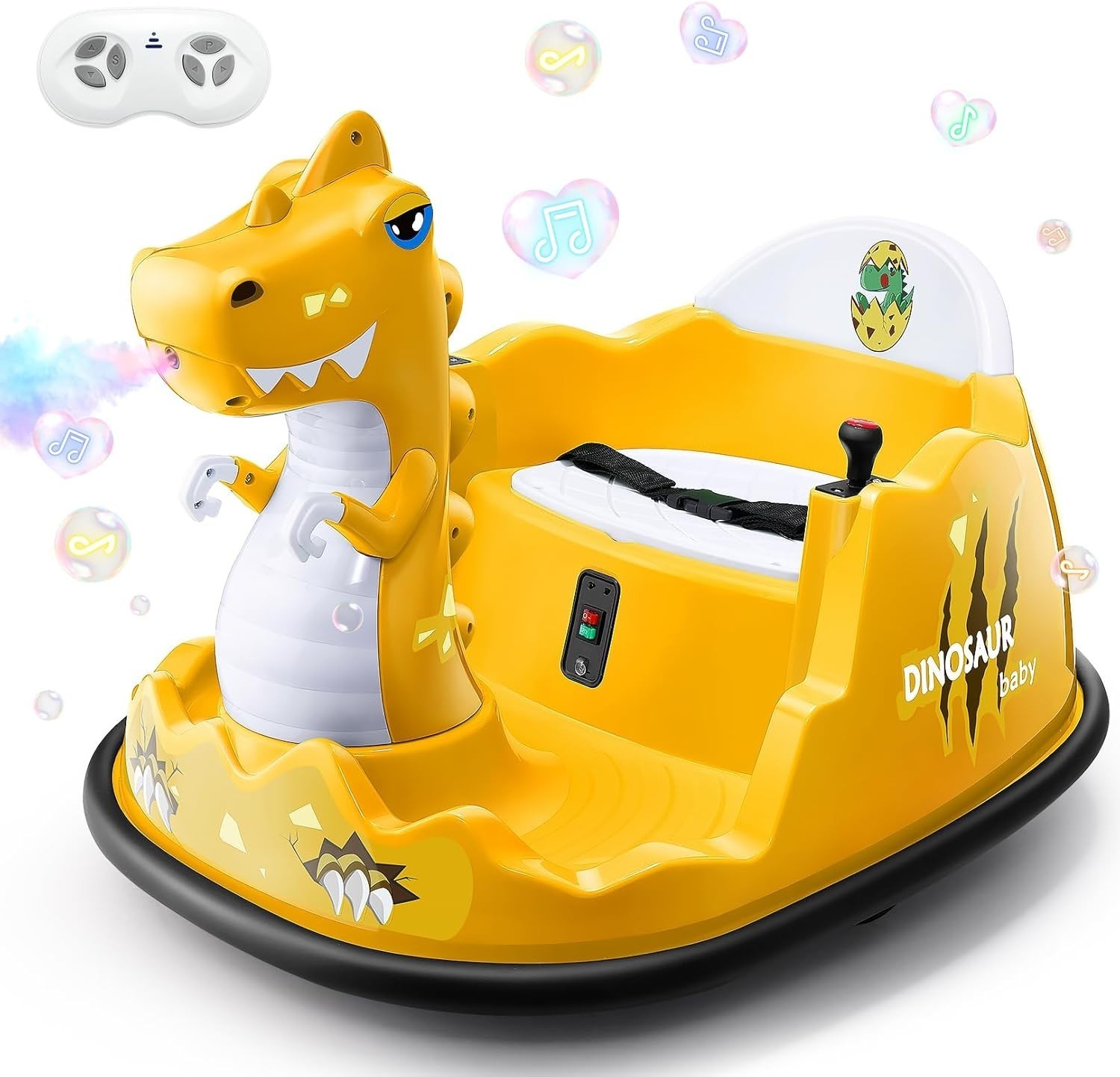 Kids Ride on Car, 12V Bumper Car for Xmas Gift w/ Parent Remote 360 Degree Spin