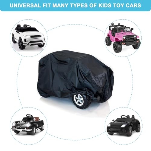 Kids Ride-On Toy Car Cover, Outdoor Wrapper Resistant Protection for Electric