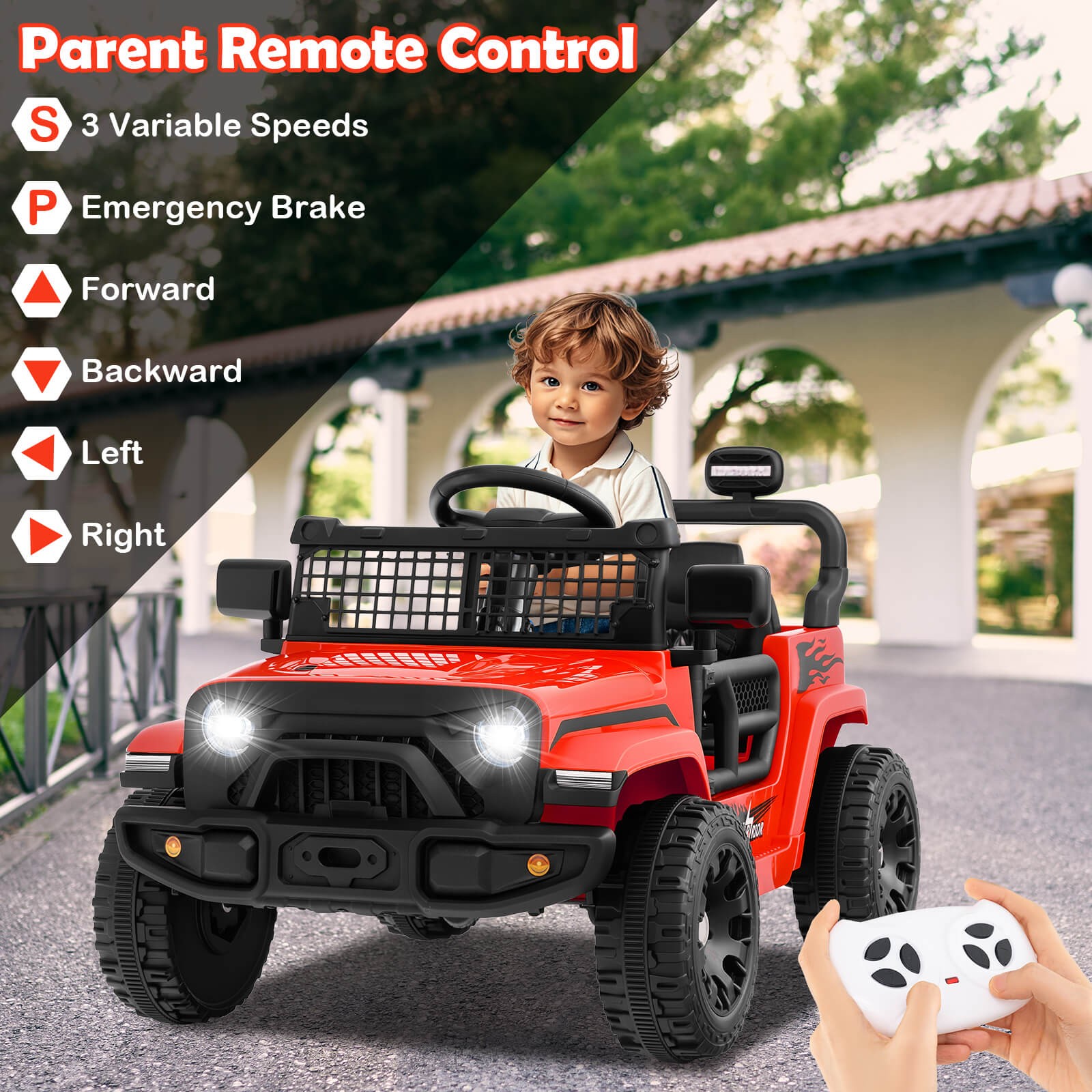 12V Kids Ride on Truck Car Battery Powered Electric Vehicle with Remote Control