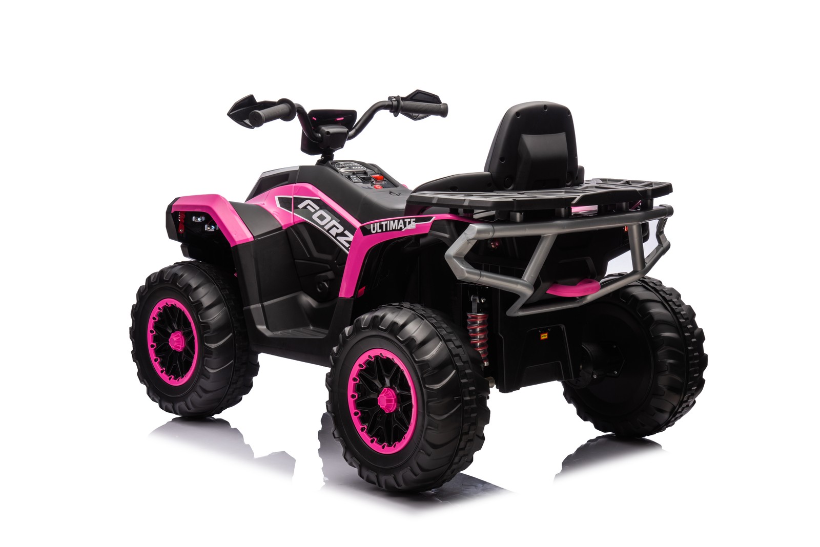 Kids ATV 4 Wheeler 24V Electric ATV Ride On Toy W/ 2-Seater 6 Mph Max Speed-Pink