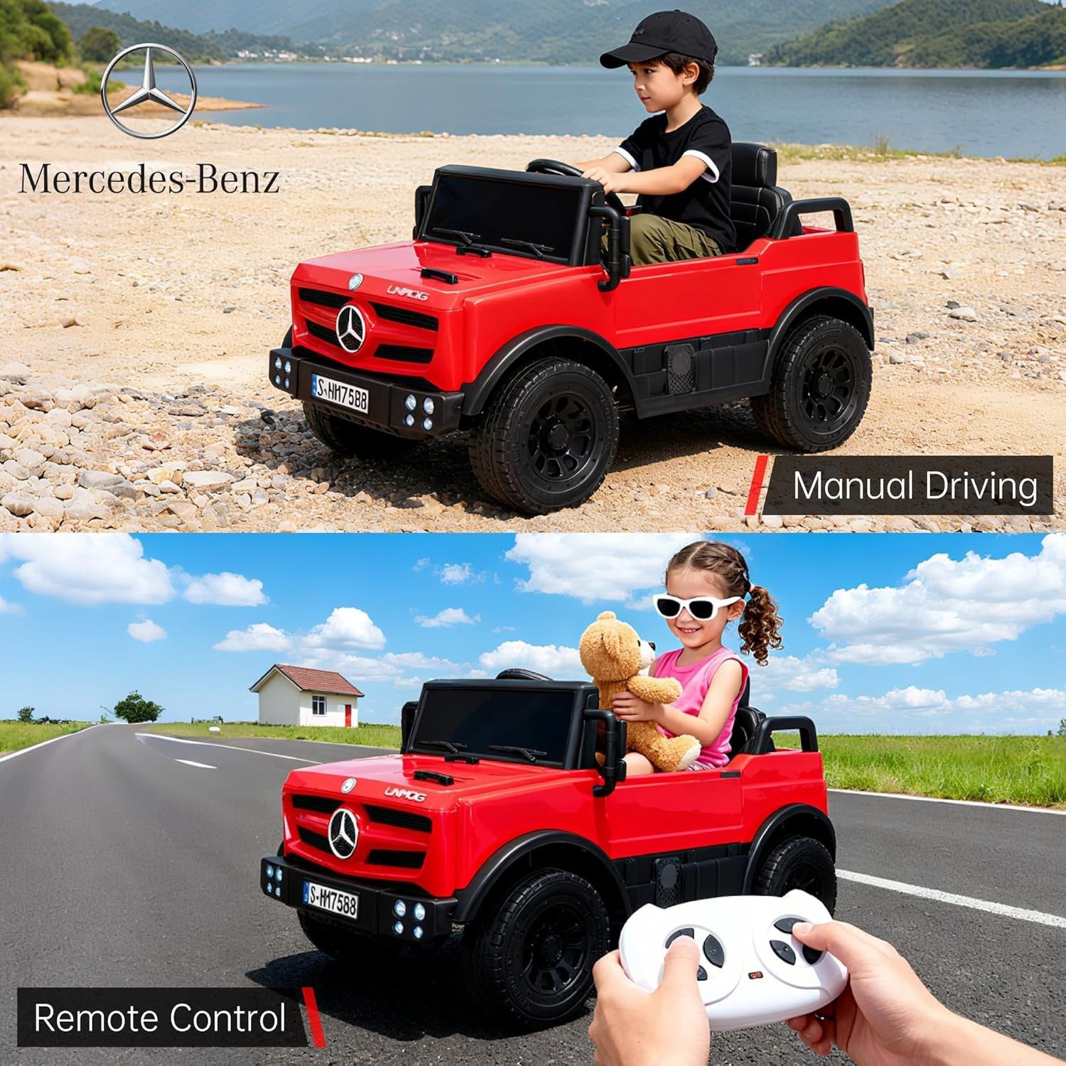 Carro Electrico Para Niños Coche Montable De Jugar Manejar Con Control Remoto..
