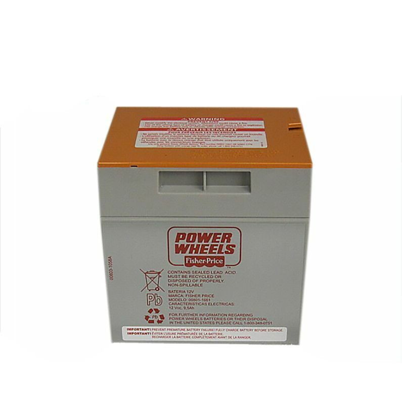 Power Wheels 00801-1661 Orange Top 12V Battery Fisher Price Genuine
